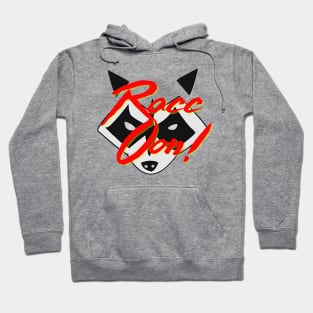 Funny Rock On - Racoon parody Hoodie